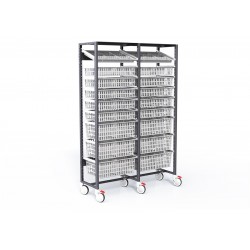 ARMOIRE DE STOCKAGE STOCK'ALLI DOUBLE F600 AVEC BAC À LÈVRES