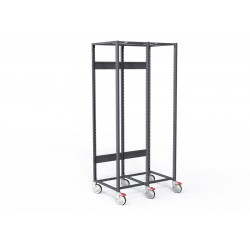 ARMOIRE STOCK'ALLI F400 DOUBLE NOIRE VOLCANIQUE (SANS GLISSIÈRE)