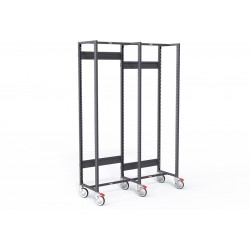 ARMOIRE STOCK'ALLI F600 DOUBLE NOIRE VOLCANIQUE (SANS GLISSIÈRE)