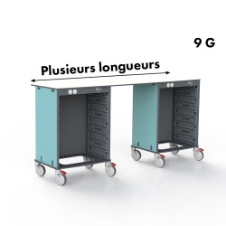 PLAN DE TRAVAIL MOBILE MODALLI M3 - DOUBLE SEPARE 2,00 M - F600 9G - A EQUIPER