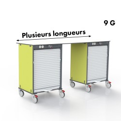 PLAN DE TRAVAIL MOBILE LOGISTALLI M3 - DOUBLE SEPARE 1,80 M - F600 9G - A EQUIPER