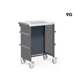 CHARIOT FERMÉ STOCKALLI M3 - F600 9G - AVEC RAILS - À ÉQUIPER