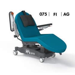 FAUTEUIL DE CHIMIOTHÉRAPIE ET DIALYSE AMB7 CLAVIA FCD - LARGEUR 75 - FREINAGE INDIVIDUEL - SELLERIE - APPUI-BRAS GOUTTIÈRES