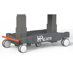 OPTION ROUES Ø 150 MM DOUBLE GALETS AVEC 5ÈME ROUE CENTRALE DIRECTIONNELLE