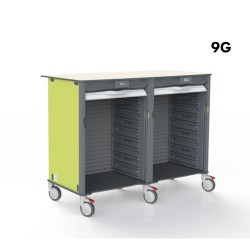 PLAN DE TRAVAIL MOBILE LOGISTALLI M3 - DOUBLE - F600 9G - A EQUIPER
