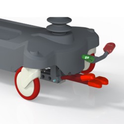 OPTION PEDALES DE COMMANDE HAUTEUR VARIABLE ET PROCLIVE-DECLIVE EN PIED