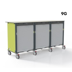 PLAN DE TRAVAIL MOBILE LOGISTALLI M3 - TRIPLE - F600 9G - A EQUIPER