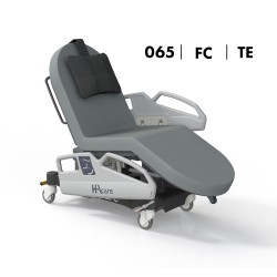 FAUTEUIL DE SOINS POLYVALENT AMB7 CLAVIA FSP - LARGEUR 65 - FREINAGE CENTRALISÉ - SELLERIE - BARRIÈRES TECH