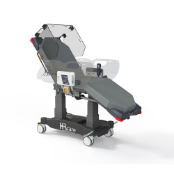 FAUTEUIL-LIT DE SOINS AMBULATOIRES AMB7 CLAVIA LSA KIDS - LARGEUR 65 - FREINAGE CENTRALISÉ AVEC 5E ROUE - MATELAS