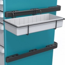 ÉLÉMENT DE RANGEMENT LATÉRAL FILAIRE 1 ÉTAGE (BAC 075 1/4 INCLUS)