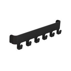 ENSEMBLE DE 6 CROCHETS POUR ÉTAGÈRE HAUTE ET BASSE POUR PORTIQUE NOIR VOLCANIQUE (COMP.V2)