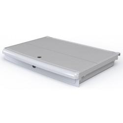 TIROIR À TOXIQUES BLANC AVEC PORTE ET SERRURE MÉCANIQUE HAUTEUR 075