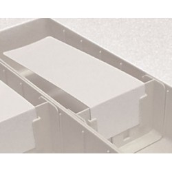 PORTE-ÉTIQUETTE CACHE BLANC LONGUEUR 160 (LOT DE 100)