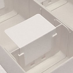 PORTE-ÉTIQUETTE CACHE BLANC - 1 CASE - LONGUEUR 40 (LOT DE 100)