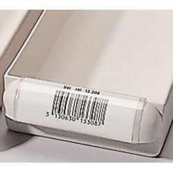 SUPPORT ÉTIQUETTE TRANSPARENT 1/4