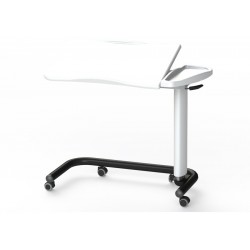 TABLE À MANGER - PLATEAU PRINCIPAL INCLINABLE EN ABS + PLATEAU LATÉRAL FIXE EN ABS