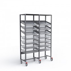 ARMOIRE DE STOCKAGE BOITES MÉDICAMENTS 2XF600 - CAPACITÉ : 56 SPÉCIALITÉS