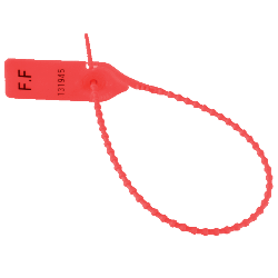 BOÎTE DE 50 SCELLÉS ROUGES LIEN LONGUEUR 155 MM - DIAMÈTRE 3 MM - COMP. V1, V2 & M3