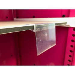 PORTE-ÉTIQUETTE POUR ÉTAGÈRE EN RÉSINE STRATIFIÉE