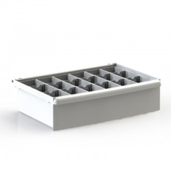 PACK TIROIR 155 - 6 BACS DE SEPARATION 155 1/6 - 12 SEPARATEURS MOBILES - 6 BARRES DE LIAISON