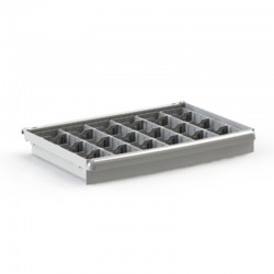 PACK TIROIR 75 - 6 BACS DE SEPARATION 75 1/6 - 18 SEPARATEURS MOBILES