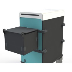 CONTAINER DOSSIERS SUSPENDUS NOIR AVEC POIGNÉES