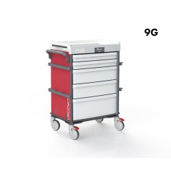 CHARIOT D'URGENCE MODALLI M3 - F600 9G - AVEC PORTE N - UR1 EQUIPEMENT DE BASE