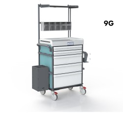 CHARIOT D'ANESTHESIE MODALLI M3 - F600 9G - ANV4 EQUIPE