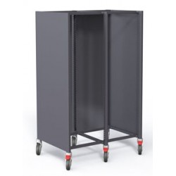 VOILE DE FOND - CHARIOT CIRCULATION DOUBLE STOCKALLI - F600 15G - COULEUR QUARTZ