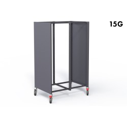 CHARIOT DE CIRCULATION DOUBLE STOCKALLI M3 - F400 15G - AVEC 2 PAREMENTS LATERALS - À ÉQUIPER