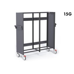 CHARIOT DE CIRCULATION DOUBLE STOCKALLI M3 - F600 15G - AVEC 2 PAREMENTS LATERALS A EQUIPER