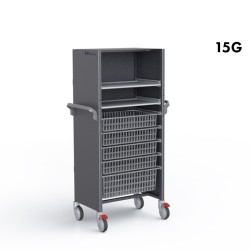 CHARIOT DE CIRCULATION STOCKALLI M3 - F600 15G - AVEC PAREMENTS LATERALS, PLAFOND, VOILE DE FOND - EQUIPE V3