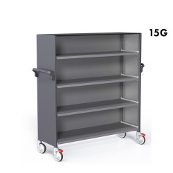 CHARIOT DE CIRCULATION STOCKALLI M3 - F1200 - AVEC PAREMENTS LATERALS, PLAFOND, VOILE DE FOND - EQUIPE V1