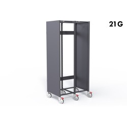ARMOIRE DE RANGEMENT DOUBLE - STOCKALLI M3 - 2XF400 21G - AVEC PAREMENTS LATERALS - A EQUIPER