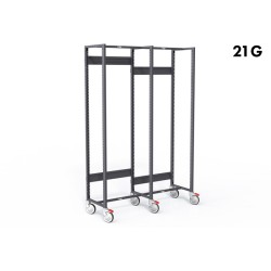 ARMOIRE DOUBLE - STOCKALLI M3 - 2XF600 21G - A EQUIPER (SANS GLISSIÈRE)