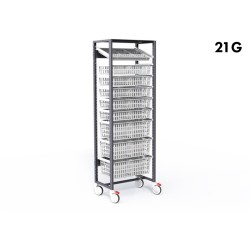 ARMOIRE DE STOCKAGE OUVERTE - STOCKALLI M3 - F600 21G - EQUIPE V1