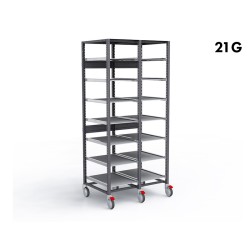 ARMOIRE DOUBLE DE STOCKAGE CONTAINERS À INSTRUMENTS - STOCKALLI M3 - 2XF400 21G - EQUIPE RV3