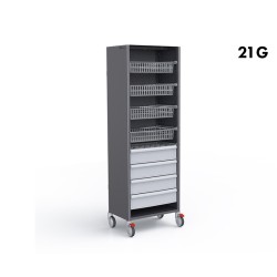 ARMOIRE DE STOCKAGE SOLUTÉS - STOCKALLI M3 - F600 21G - CAP. : PLEIN VIDE : 10 SPÉCIALITÉS / SIMPLE DOTATION : 20 SPÉCIALITÉS