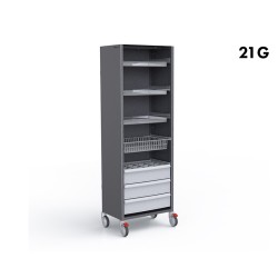 ARMOIRE DE STOCKAGE SOLUTÉS - STOCKALLI M3 - F600 21G - CAP. : PLEIN VIDE : 10 SPÉCIALITÉS / SIMPLE DOTATION : 20 SPÉCIALITÉS