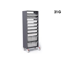 MODULE BASE RANGEMENT SIMPLE - STOCKALLI M3 - F600 21G - AVEC BAC À LEVRES EQUIPE V2