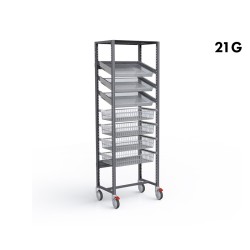 ARMOIRE DE STOCKAGE BOITES MÉDICAMENTS - STOCKALLI M3 - F600 21G - CAPACITÉ : 28 SPÉCIALITÉS