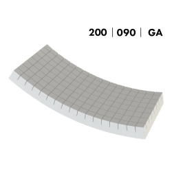MATELAS + ALESE - GAUFRIER - COUCHAGE 200 X 90 CM - ANGLES DROITS - SLEEPY