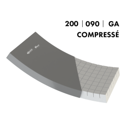 MATELAS + ALESE - GAUFRIER - COUCHAGE 200 X 90 CM - ANGLES DROITS - SLEEPY - LIVRÉ SOUS FORME COMPRESSÉE