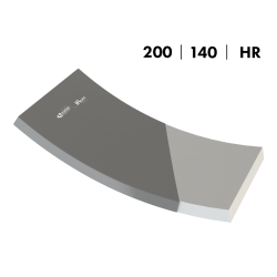 MATELAS + HOUSSE - CONFORT - COUCHAGE 200 X 140 CM - ANGLES DROITS